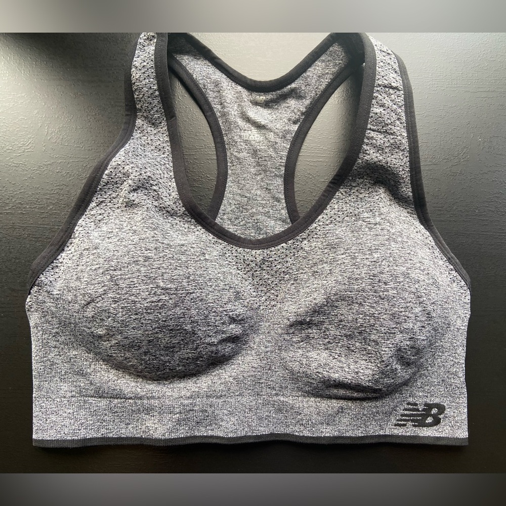 New Balance Women's Gray Sports Bra Size XL